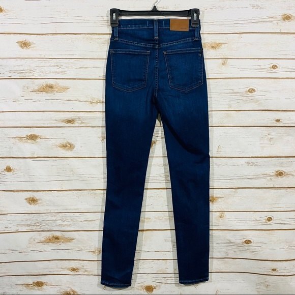 Madewell women's blue high-rise skinny jeans size 23 - Picture 5 of 7